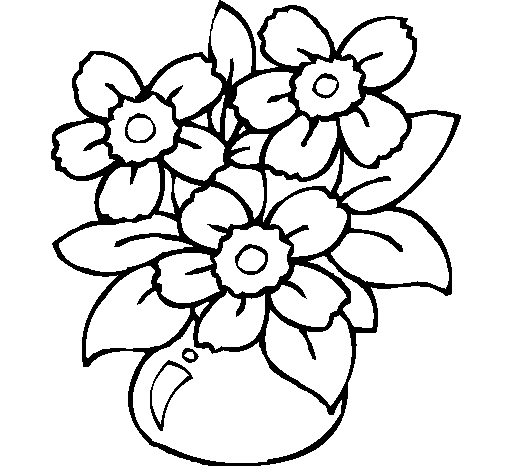 Dibuix Gerro de flors pintat per CARLA
