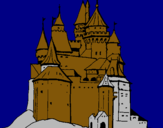 Dibuix Castell medieval pintat per MARC