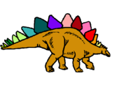 Dibuix Stegosaurus pintat per ALBERT