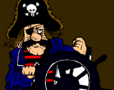 Dibuix Capità pirata pintat per jordi