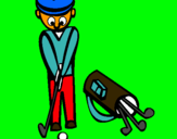 Dibuix Jugador de golf II pintat per joel