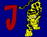 Dibuix Jaguar pintat per xavier