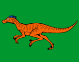 Dibuix Velociraptor  pintat per TEO