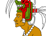 Dibuix Cap de la tribu pintat per pol l,g