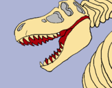 Dibuix Esquelet tiranosauri rex pintat per Martina