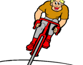 Dibuix Ciclista amb gorra  pintat per aleix petardo