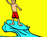 Dibuix Surfista pintat per sony chandnani