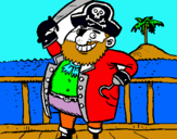 Dibuix Pirata a bord pintat per marrr