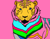 Dibuix Tigre pintat per IRIS