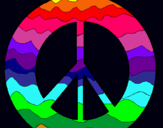 Dibuix Símbol de la pau pintat per Mireia M