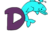 Dibuix Dofí pintat per daniel