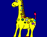 Dibuix Girafa pintat per Estela