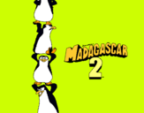 Dibuix Madagascar 2 Pingüins pintat per marcel