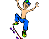 Dibuix Skateboard pintat per SORELL