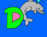 Dibuix Dofí pintat per ruth