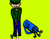 Dibuix Jugador de golf II pintat per carlos