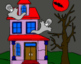 Dibuix Casa fantansma pintat per SORELL