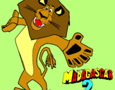 Dibuix Madagascar 2 Alex 2 pintat per marcel