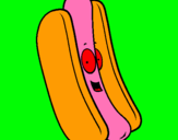 Dibuix Hot dog pintat per faustina