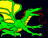 Dibuix Drac rèptil pintat per irene