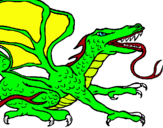 Dibuix Drac rèptil pintat per irene