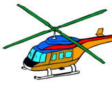 Dibuix Helicòpter  pintat per arnau i dani