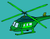 Dibuix Helicòpter  pintat per laia