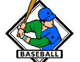 Dibuix Logotip de beisbol  pintat per lucia i romina