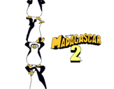 Dibuix Madagascar 2 Pingüins pintat per Arnau