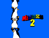 Dibuix Madagascar 2 Pingüins pintat per joel