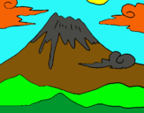 Dibuix Mont Fuji pintat per júlia