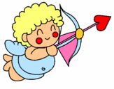 Dibuix Cupido pintat per julia