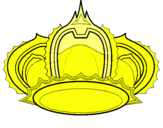 Dibuix Corona reial pintat per noe
