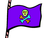 Dibuix Bandera pirata pintat per ALBERT