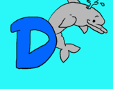 Dibuix Dofí pintat per daNI 2NC