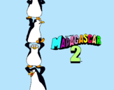Dibuix Madagascar 2 Pingüins pintat per judith galan masso