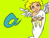 Dibuix Àngel pintat per Andrea