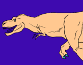 Dibuix Tiranosaure rex pintat per sergi