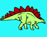 Dibuix Stegosaurus pintat per POL  SUNYER