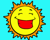 Dibuix Sol somrient pintat per omaima