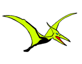 Dibuix Pterodàctil pintat per sergi