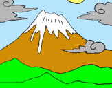 Dibuix Mont Fuji pintat per EROLA1