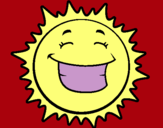 Dibuix Sol somrient pintat per  david olteanu