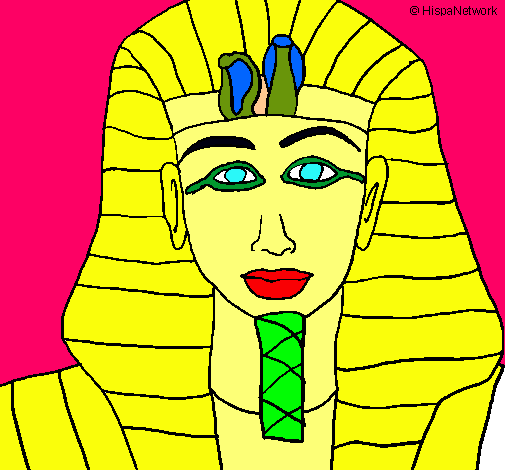Dibuix Tutankamon pintat per javier