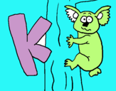 Dibuix Koala pintat per zailazn