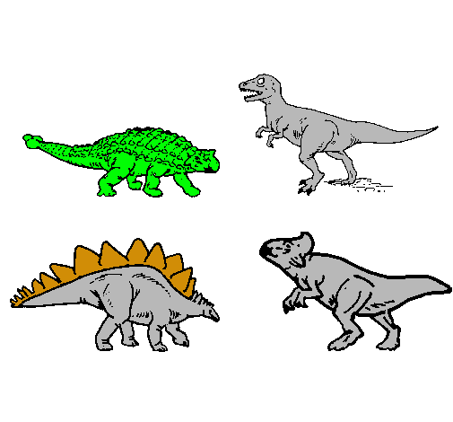 Dibuix Dinosauris de terra pintat per jose mamuel