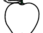 Dibuix poma pintat per ester