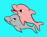 Dibuix Dofins pintat per ihsane dofin