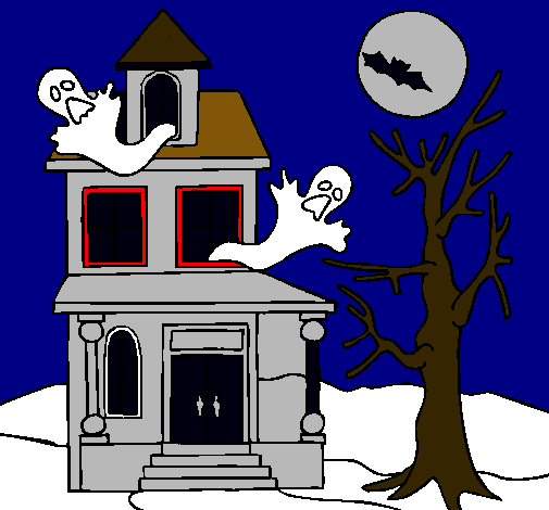Dibuix Casa fantansma pintat per MARTI