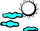 Dibuix Sol i núvols 2 pintat per Marcv